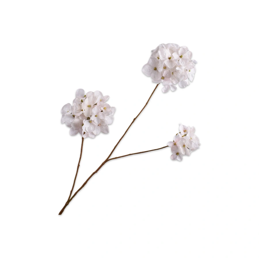 Kunstbloem Hortensia Creme - 85 cm