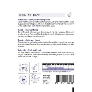 Horti Tops Peterselie Gekrulde Donkergroene - afbeelding 2