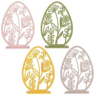 Houten Ei Bloemwerk Assorti - 15x4x21,5 cm | Tuincentrum De Boet