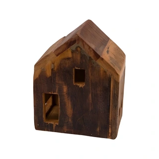 Gehlmann Houten Huisje - 20x12x25 cm
