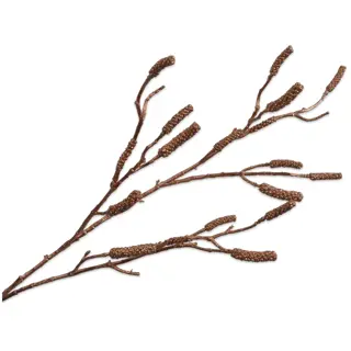 Kunsttak Houttak Glitter Koper - 119 cm