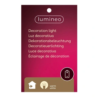 LED Huisje Magnesium Rood - 36,5 cm - afbeelding 3