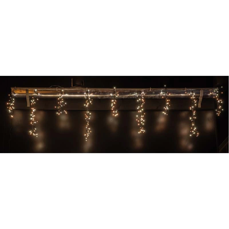 Ijspegelverlichting Cluster 7 m - Warm wit/Klassiek warm - afbeelding 2