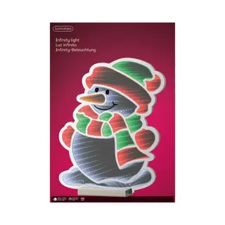 LED Infinity Lights Sneeuwpop - 59,2x5x60 cm - afbeelding 2