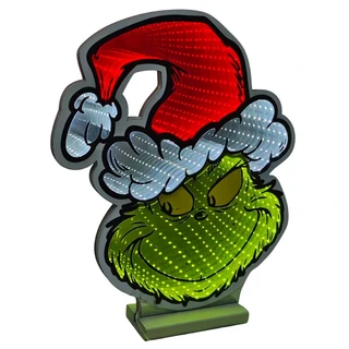 LED Infinity Lights The Grinch Santa Hat - 33x1,3x39 cm