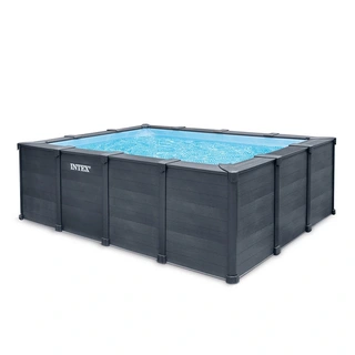 Intex Graphite Panel Zwembad - 400x300x124 cm | Tuincentrum De Boet