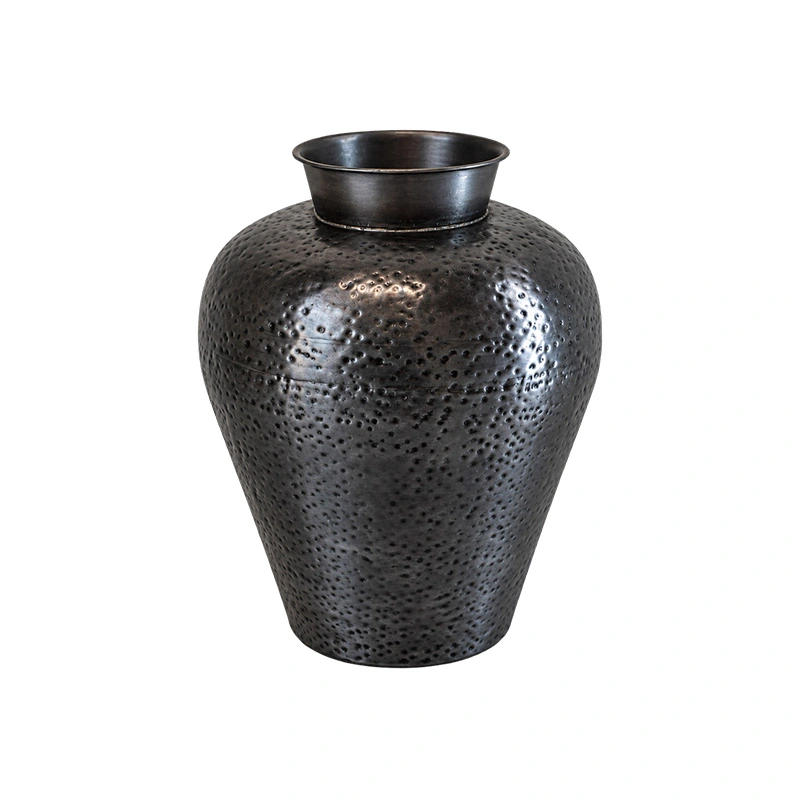 Vase alumunium Round Iron L - 39x51 cm