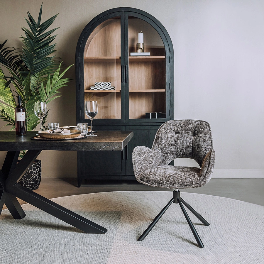 Tower Living Isola Eetkamerstoel - Charcoal - afbeelding 5