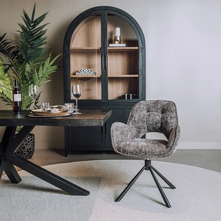 Tower Living Isola Eetkamerstoel - Charcoal - afbeelding 5