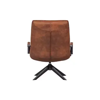 Woood Jouke Draaifauteuil met Armleuning Kunstleer Cognac - afbeelding 6