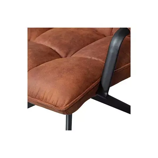 Woood Jouke Draaifauteuil met Armleuning Kunstleer Cognac - afbeelding 8