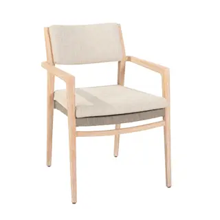 4 Seasons Outdoor Julia Dining Tuinstoel - Brushed Teak | De Boet