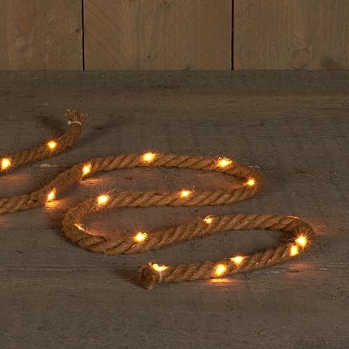 Jute Touw met LED Verlichting 1,5 m koopt Tuincentrum De Boet