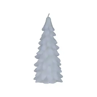 Kerstkaars Wax Boom met Sneeuw Wit - 20 cm