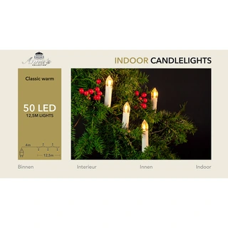 Kaarsverlichting 50 LED's - afbeelding 1