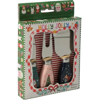 Kerst Kaasmes Set - 3 st. - afbeelding 2