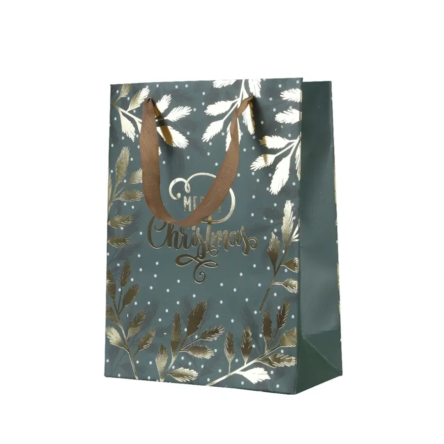 Kerst Giftbag Merry Christmas - 12x30x42 cm