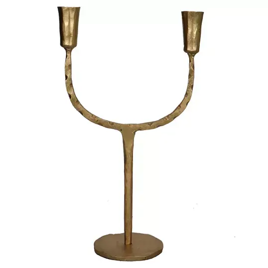 Kandelaar 2-Arm - Goud