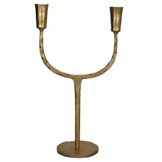 Kandelaar 2-Arm - Goud