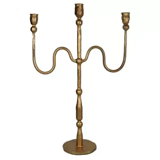 Kandelaar 3-Arm - Goud