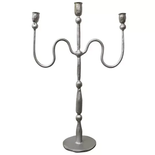 Kandelaar 3-Arm - Zilver
