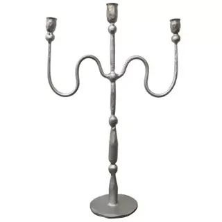 Kandelaar 3-Arm - Zilver