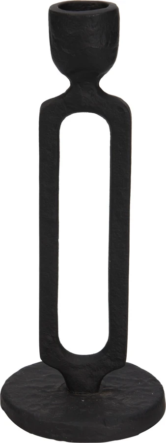 Kandelaar Rechthoek Zwart - 20 cm