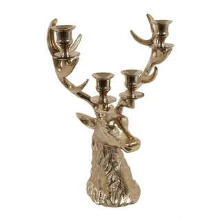 Countryfield Kandelaar Hert Zev M - Goud