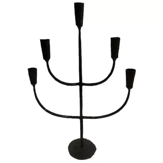 Kandelaar Metal 5 - Zwart