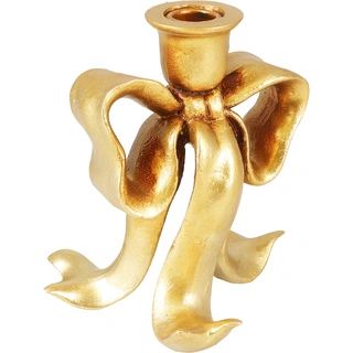 Kandelaar Strik Goud - 17 cm