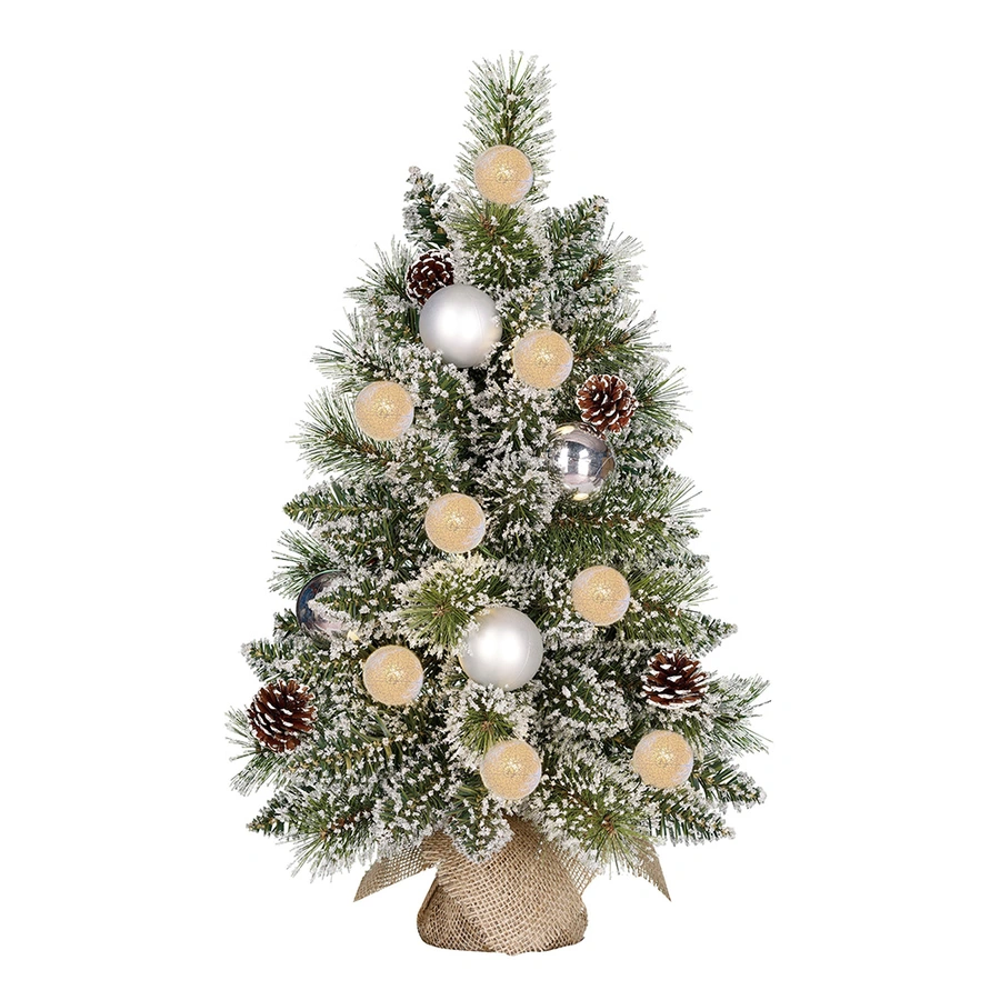 Black Box Mini Kunstkerstboom Kaprun Frosted Groen - 60 cm