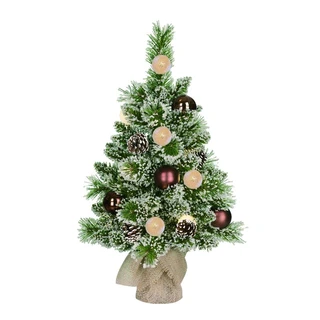 Mini Kunstkerstboom Kaprun Frosted Groen - 60 cm