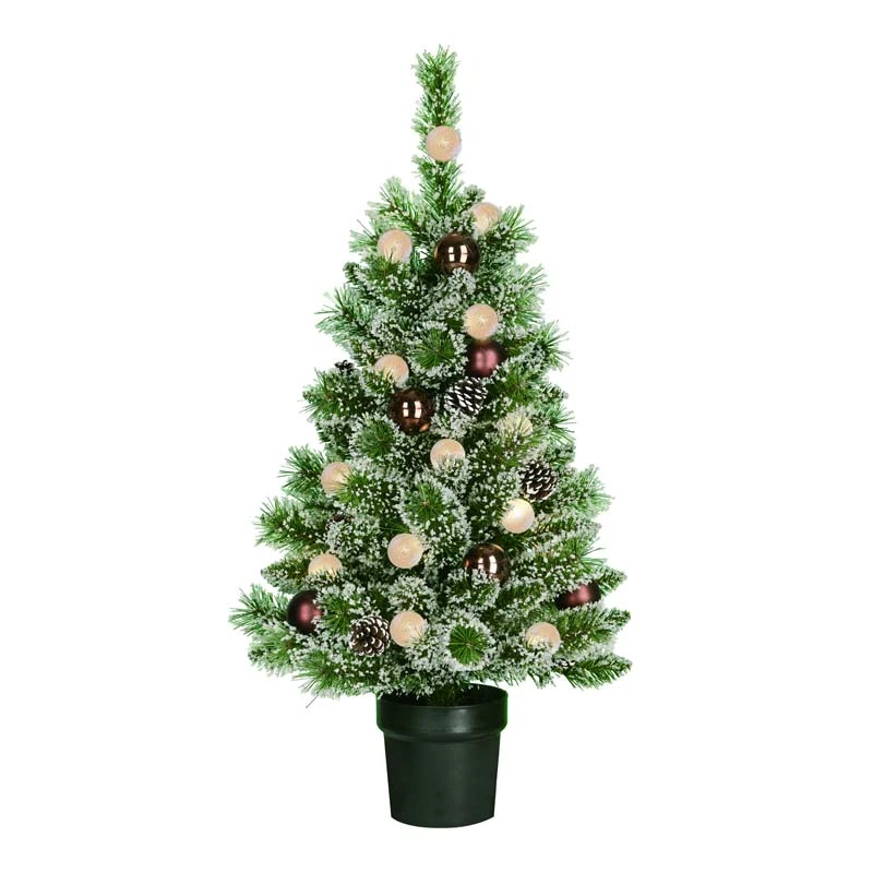 Kunstkerstboom Kaprun Frosted Groen - 90 cm