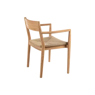 Kayu Teak Tuinstoel Gevlochten - afbeelding 3
