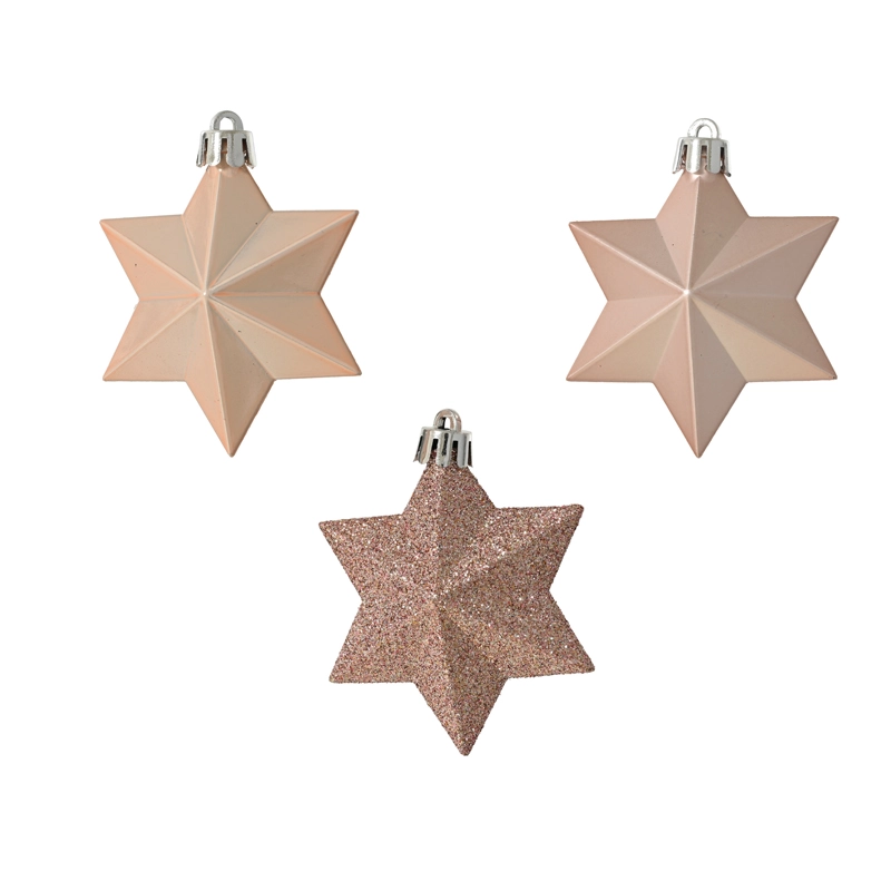 Kerst Ster Poeder roze - afbeelding 2