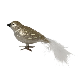 Kerst Vogel Zilver