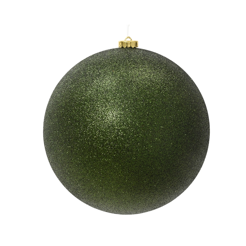 Kerstbal Dennengroen Glitter - Ø20 cm