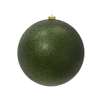 Kerstbal Dennengroen Glitter - Ø20 cm