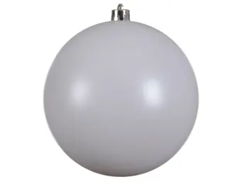 Kerstbal Glans - Winterwit