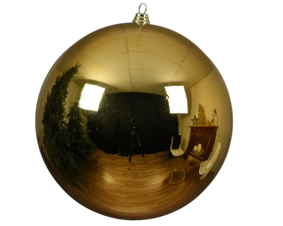 Kerstbal Glans XL - Licht Goud