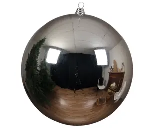 Kerstbal Glans XL - Zilver