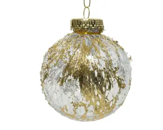 Kerstbal Kant - Goud