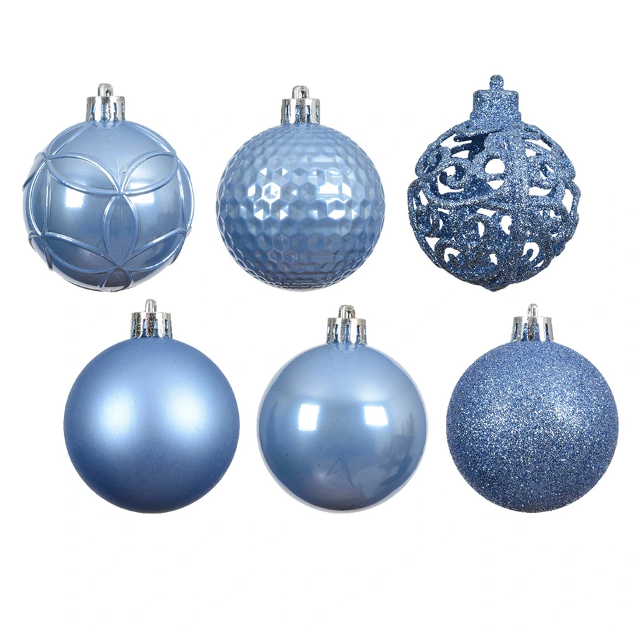 Kerstballen Mix 37 st. - Sky Blue - afbeelding 2