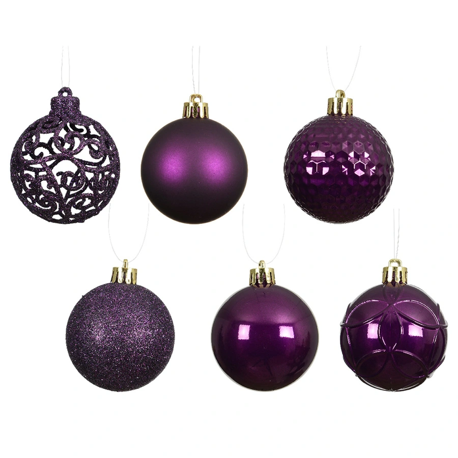 Kerstballen Mix 37 st. - Vijg - afbeelding 2