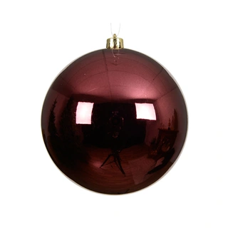 Kerstbal Glans - Maroon