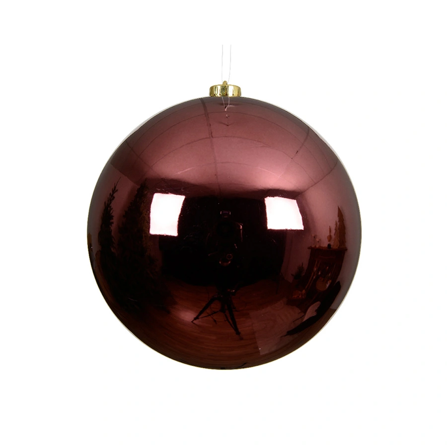 Kerstbal Glans XL - Maroon