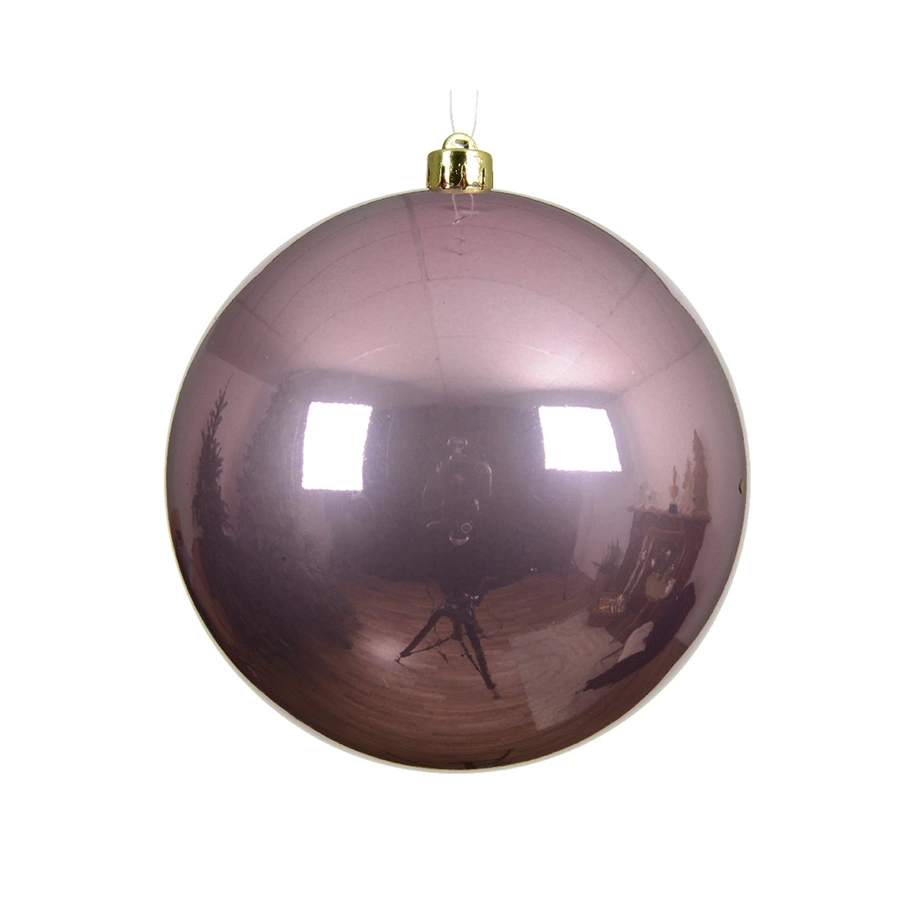 Kerstbal Glans XL - Vintage Roze