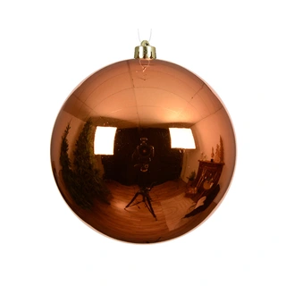 Kerstbal Glans XL - Warm Orange
