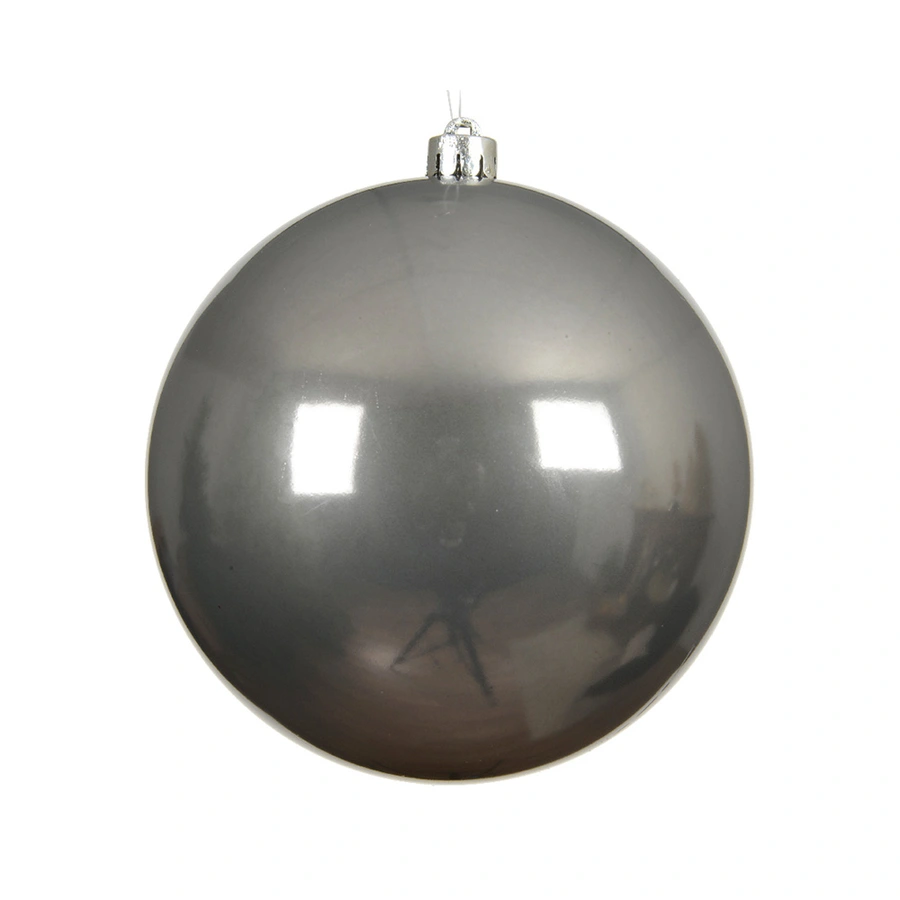 Kerstbal Glans - Zacht Grijs