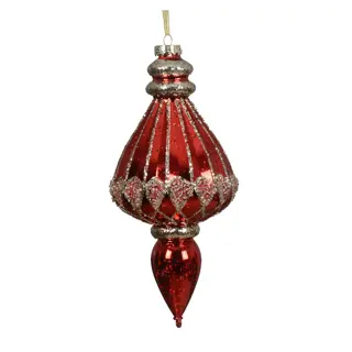 Kersthanger Rood/Goud - 29 cm